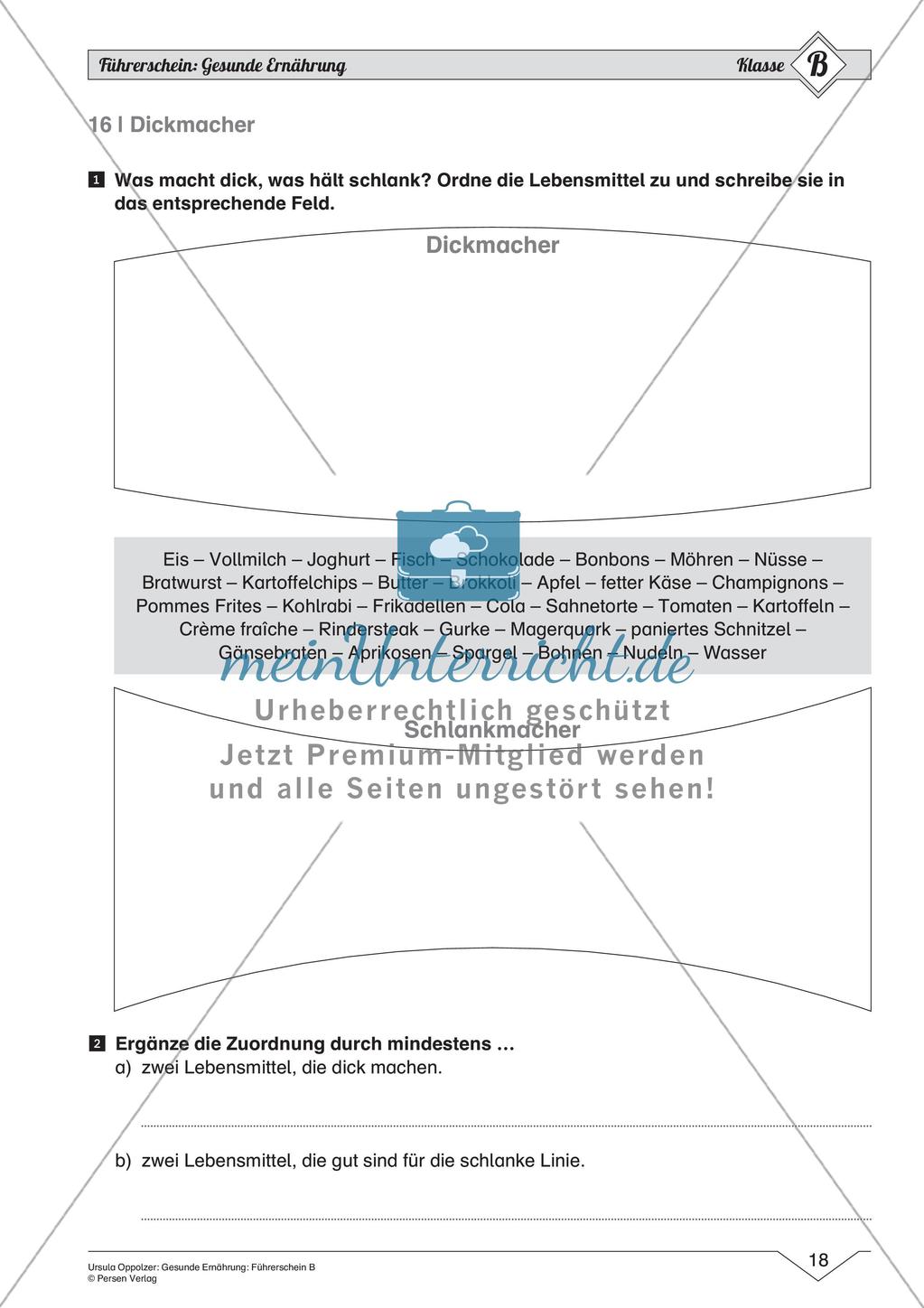 Gesunde Ernährung: Mittleres Niveau Preview 20