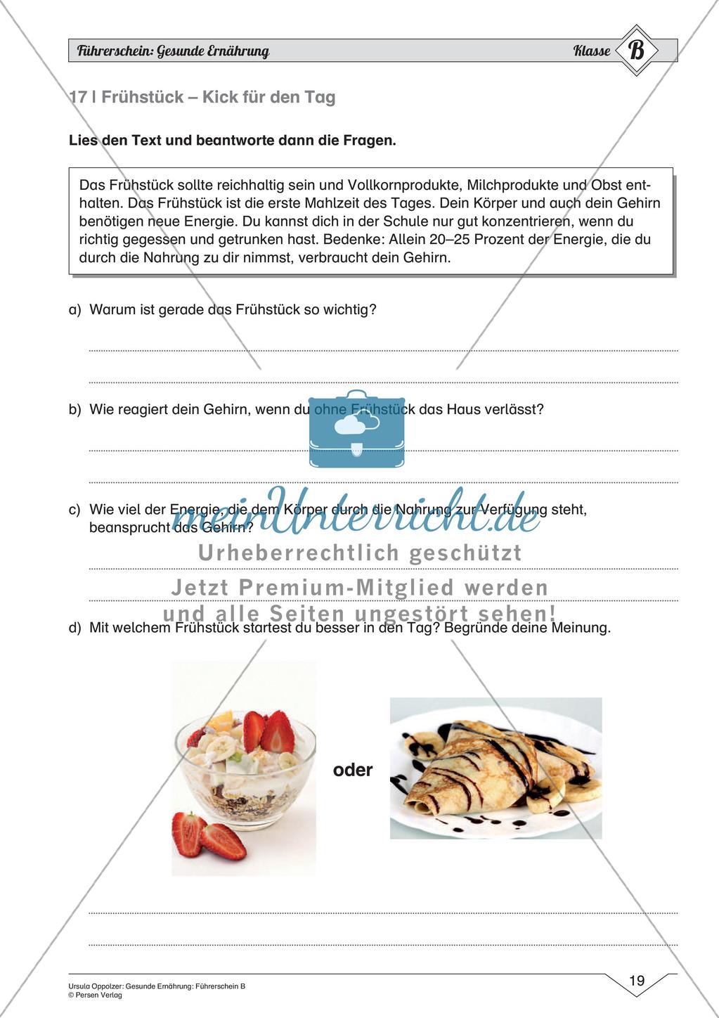 Gesunde Ernährung: Mittleres Niveau Preview 21