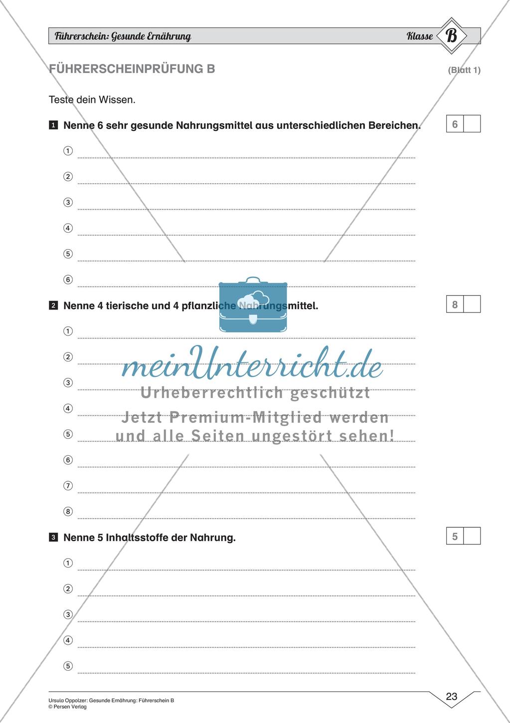 Gesunde Ernährung: Mittleres Niveau Preview 25