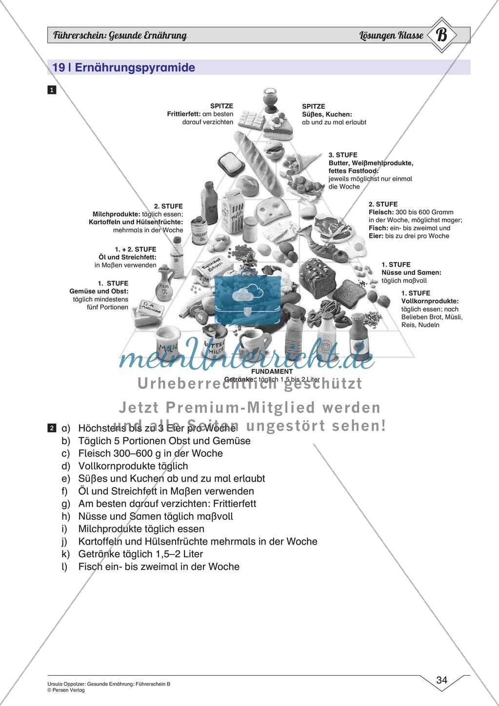 Gesunde Ernährung: Mittleres Niveau Preview 36