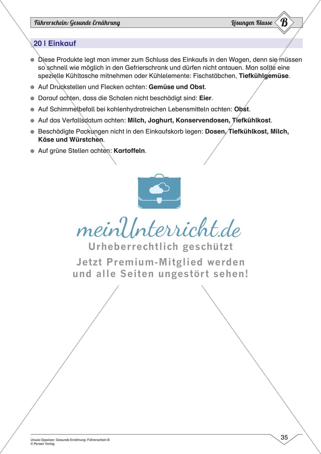 Gesunde Ernährung: Mittleres Niveau Preview 37
