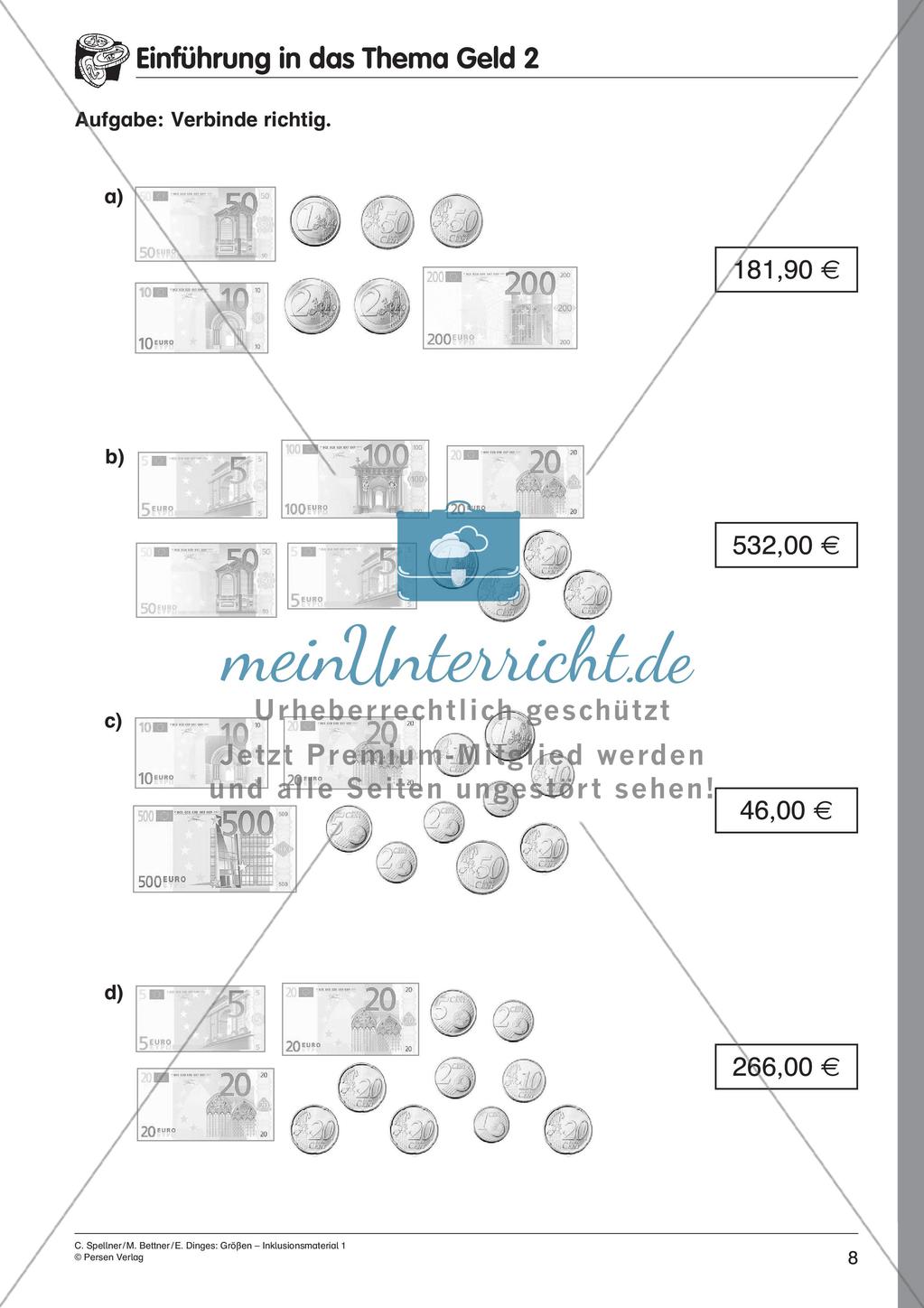 Inklusionsmaterial: Geld Preview 10