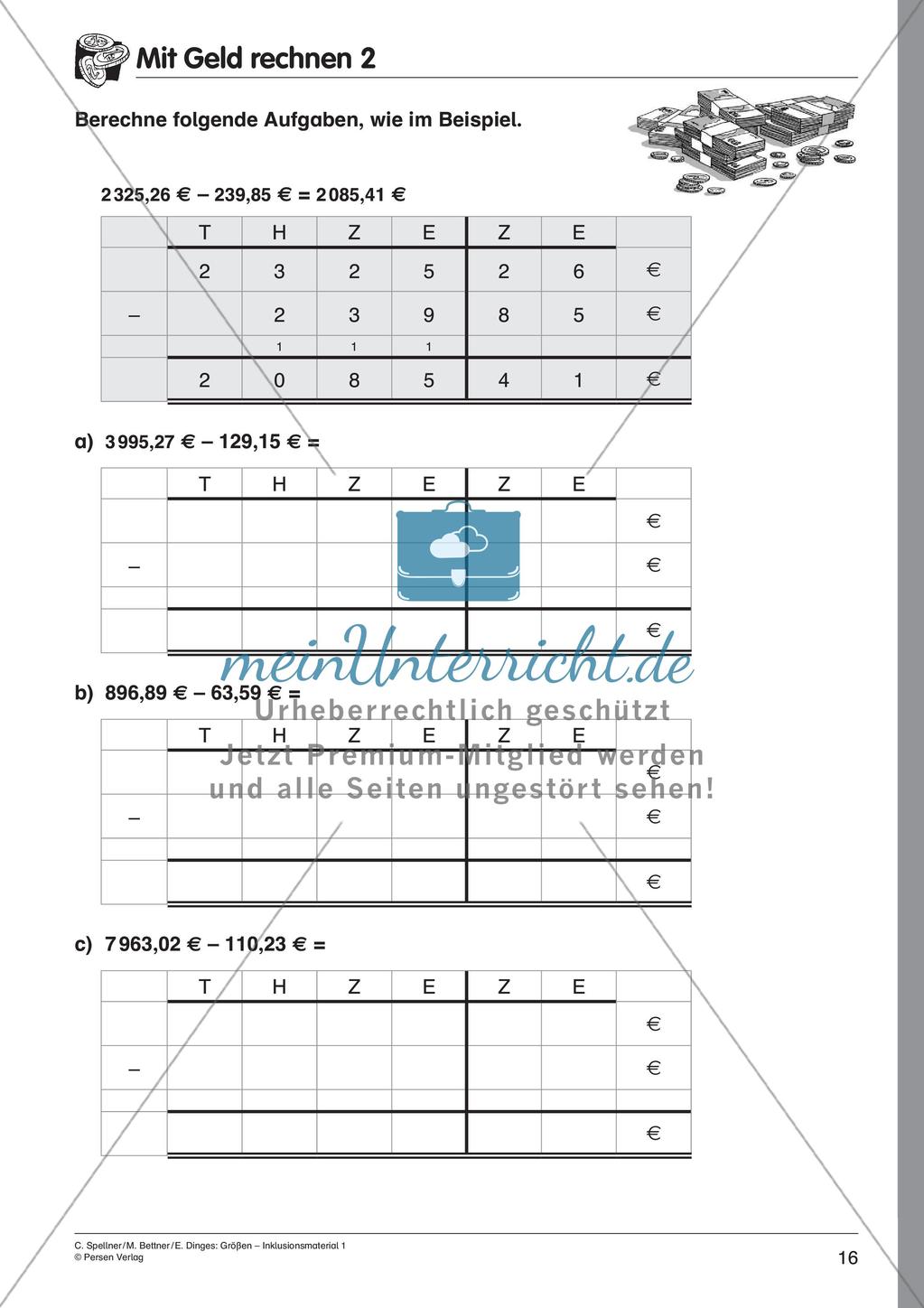 Inklusionsmaterial: Geld Preview 18