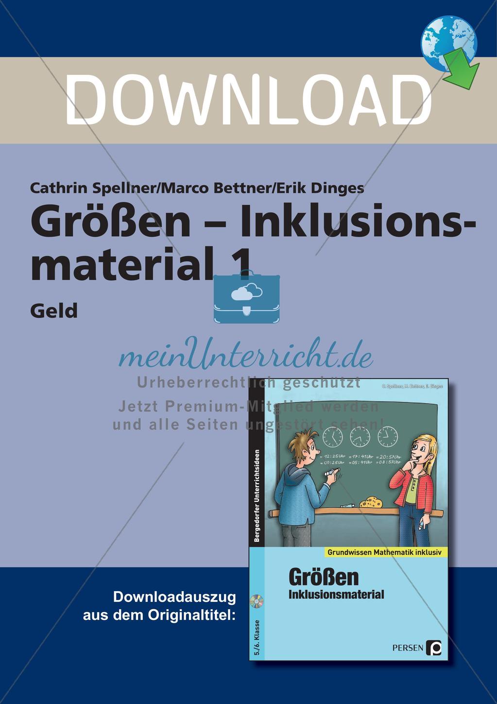Inklusionsmaterial: Geld Preview 1