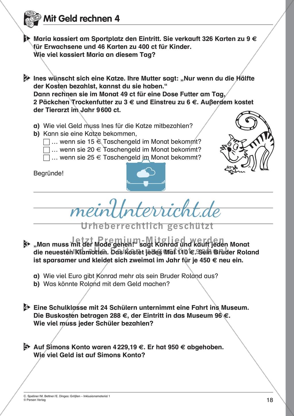 Inklusionsmaterial: Geld Preview 20