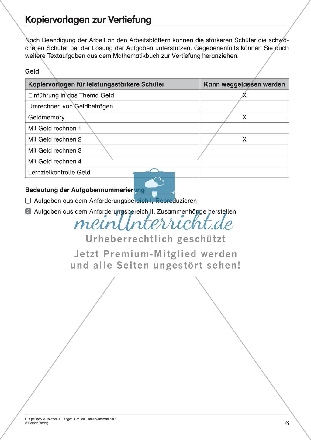 Inklusionsmaterial: Geld Preview 8