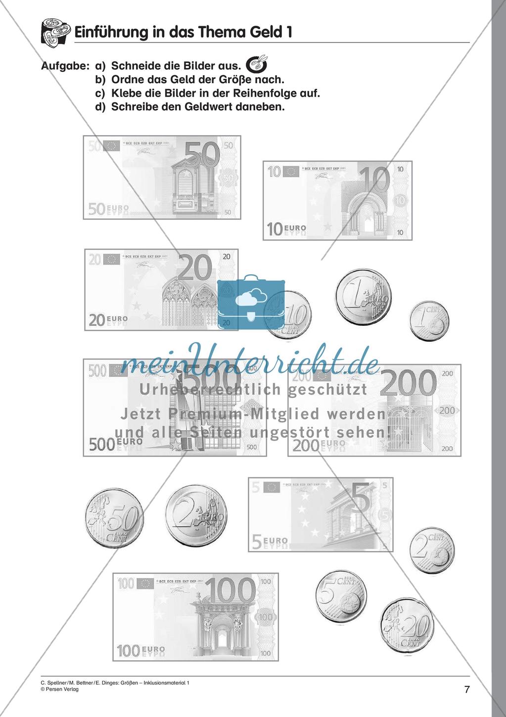 Inklusionsmaterial: Geld Preview 9