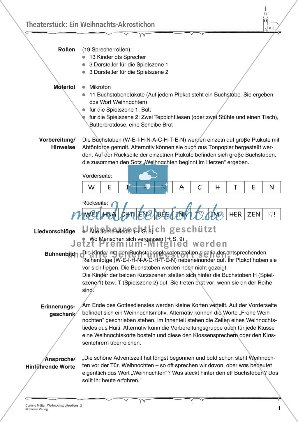 Gestaltung eines Weihnachtsgottesdienstes: Teil 2 Preview 3