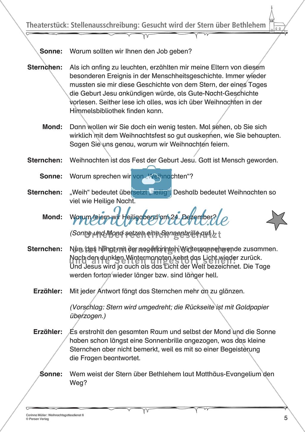 Gestaltung eines Weihnachtsgottesdienstes: Teil 6 Preview 7