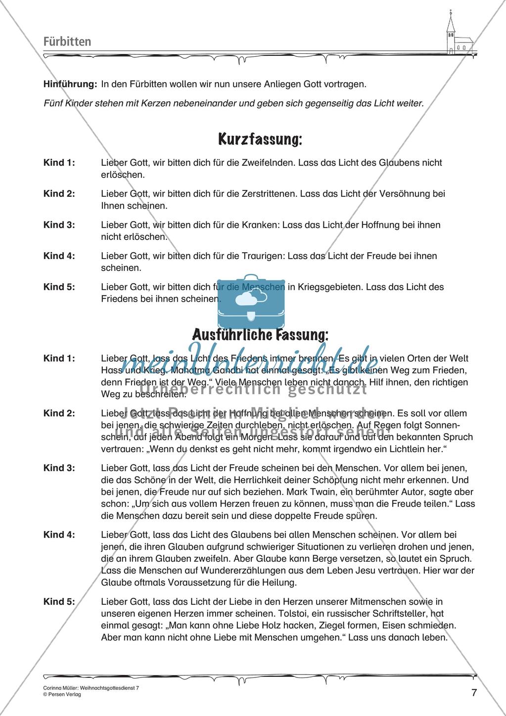 Gestaltung eines Weihnachtsgottesdienstes: Teil 7 Preview 9