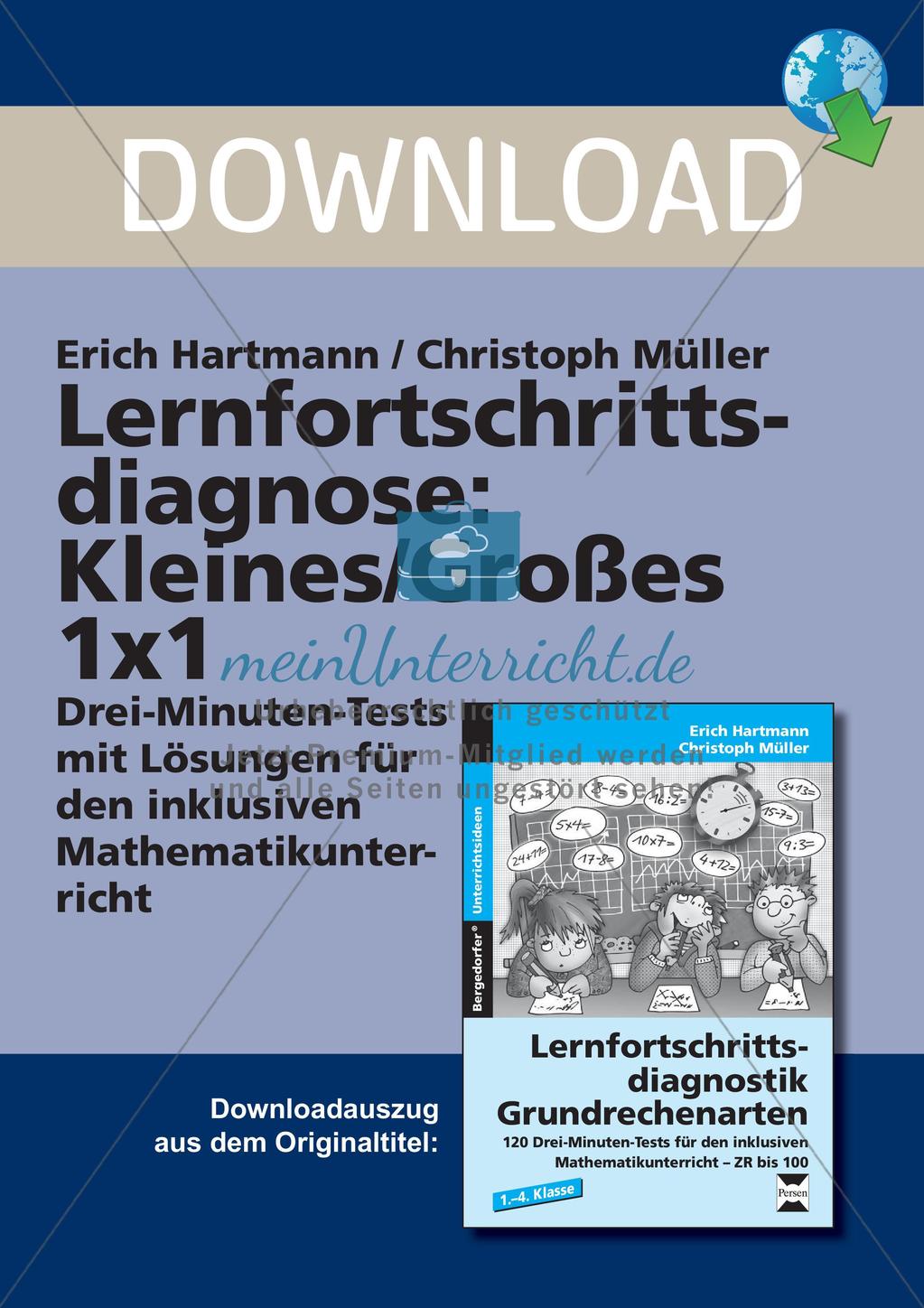 Lernfortschrittsdiagnose: Einmaleins Preview 1