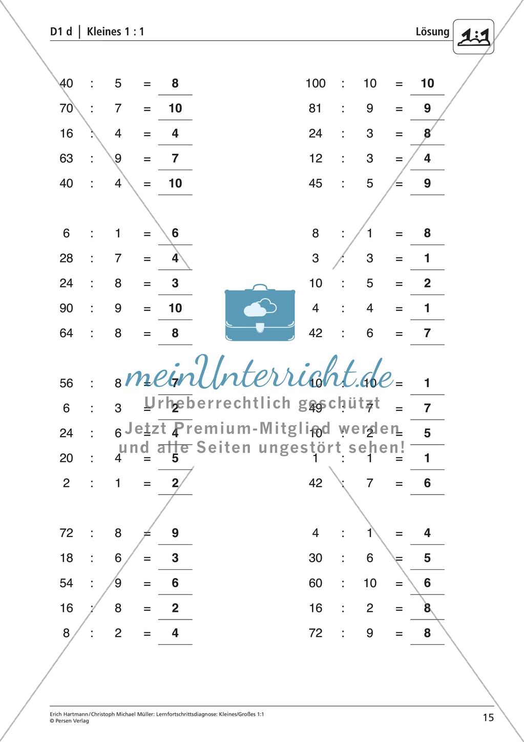Lernfortschrittsdiagnose: Einsdurcheins Preview 17