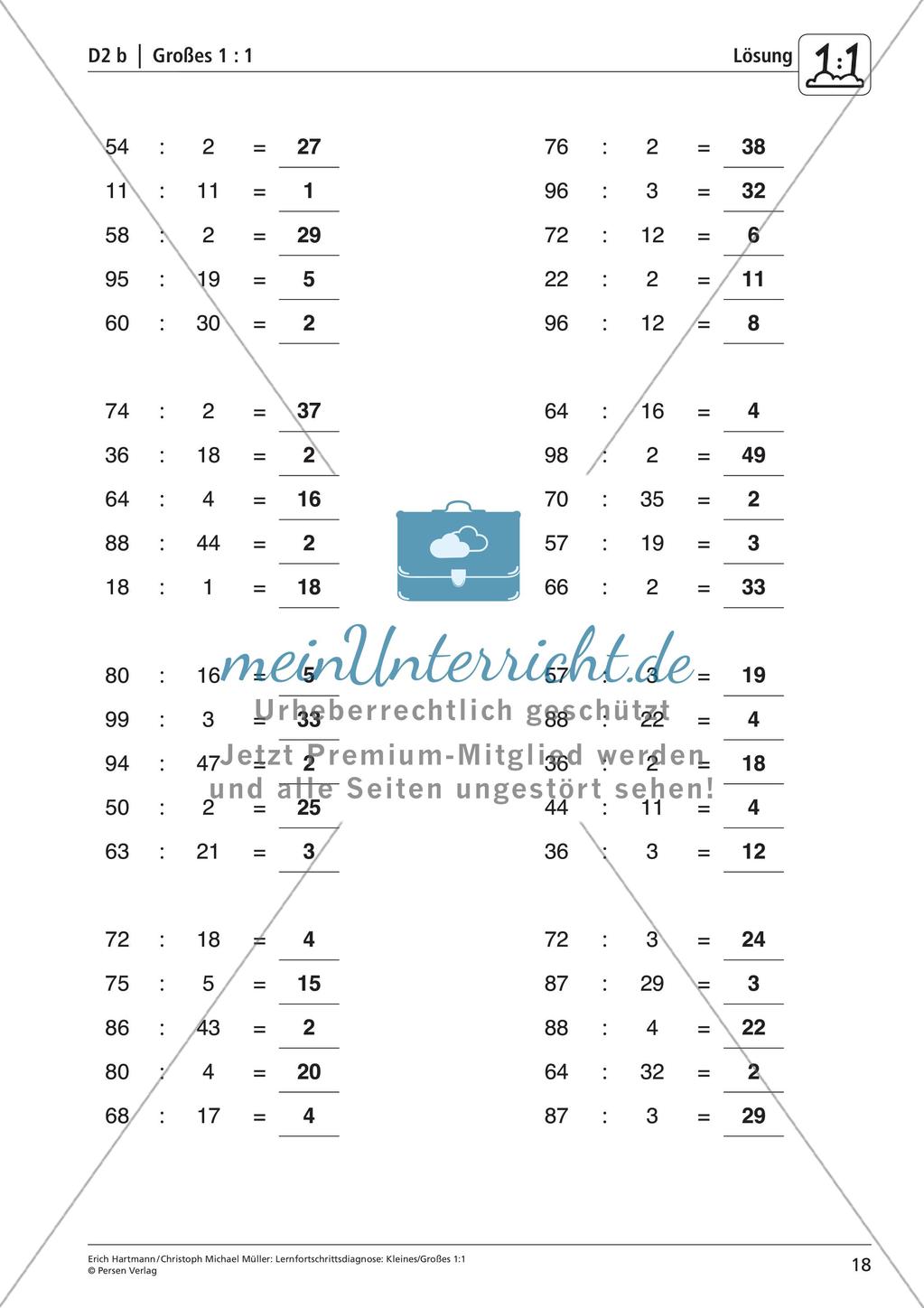 Lernfortschrittsdiagnose: Einsdurcheins Preview 20