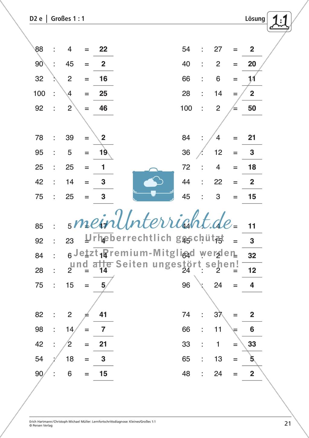 Lernfortschrittsdiagnose: Einsdurcheins Preview 23