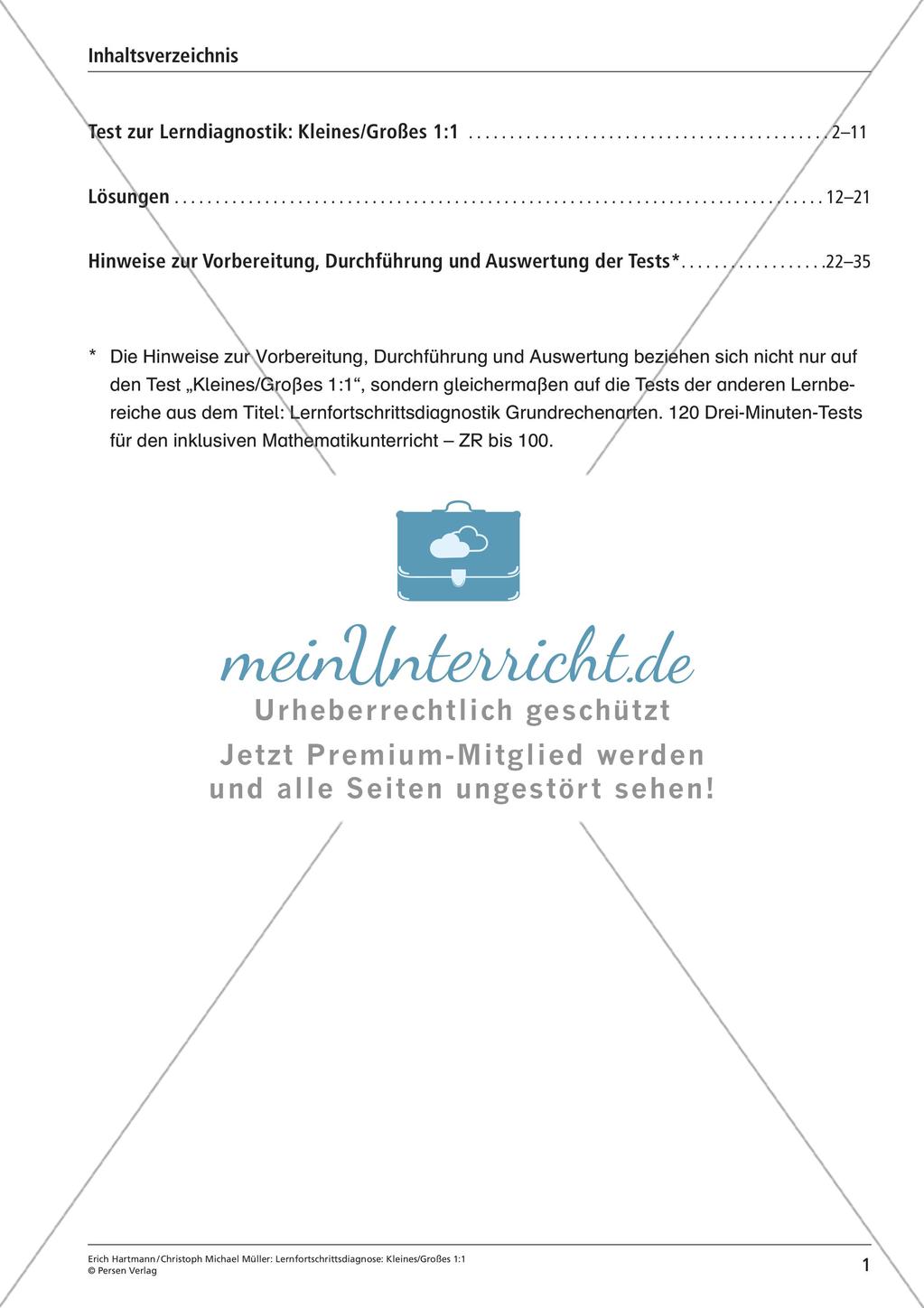 Lernfortschrittsdiagnose: Einsdurcheins Preview 3