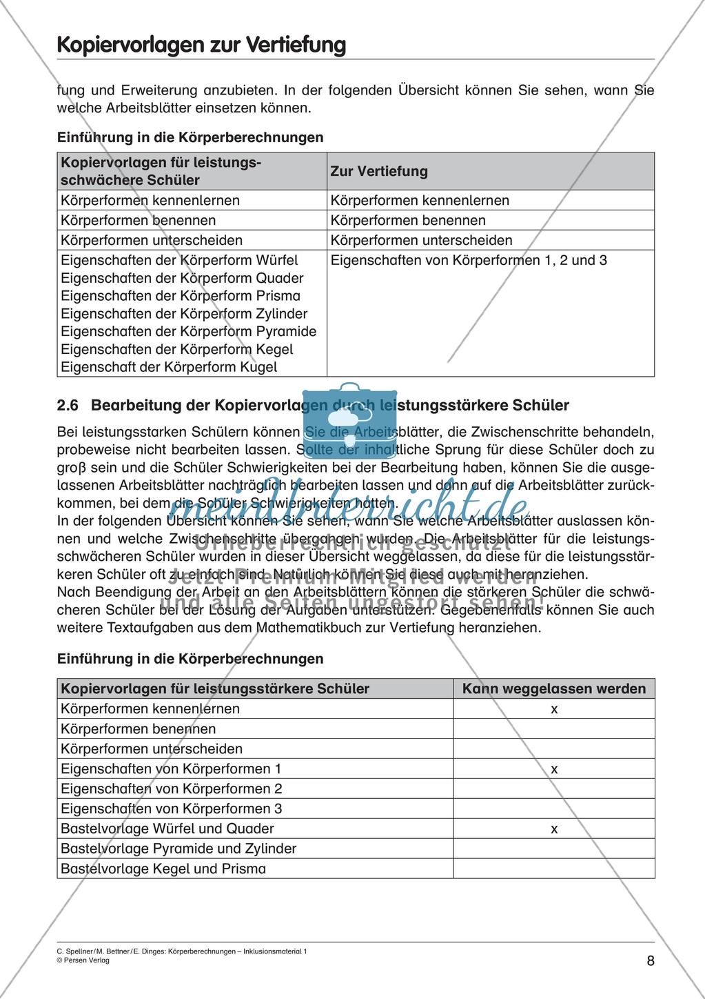 Einführung zu Körperberechnungen Preview 10