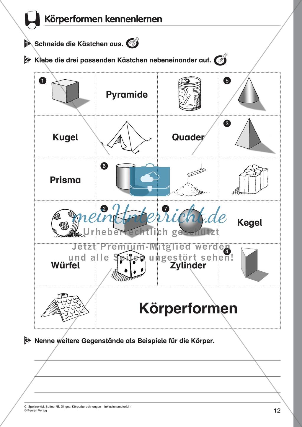 Einführung zu Körperberechnungen Preview 14