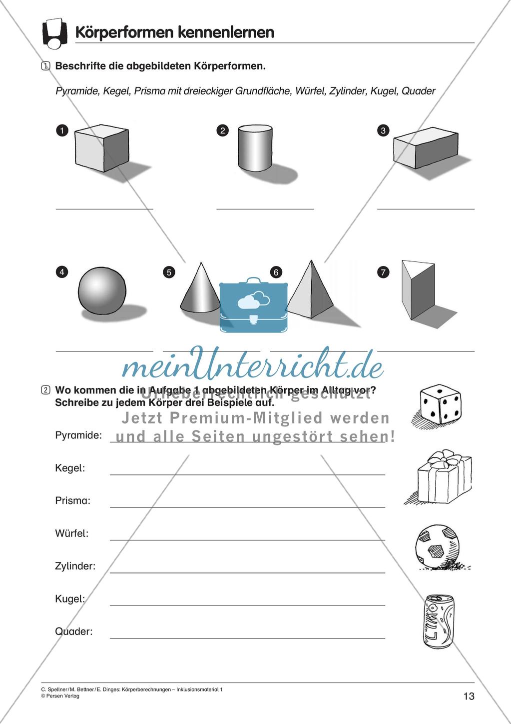 Einführung zu Körperberechnungen Preview 15