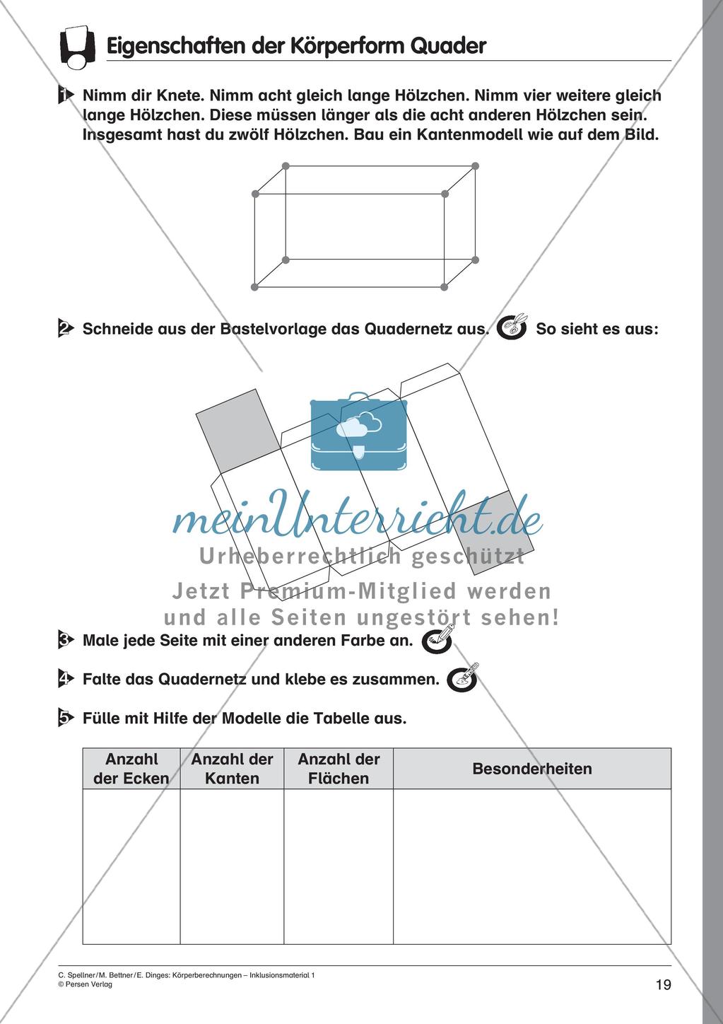 Einführung zu Körperberechnungen Preview 21