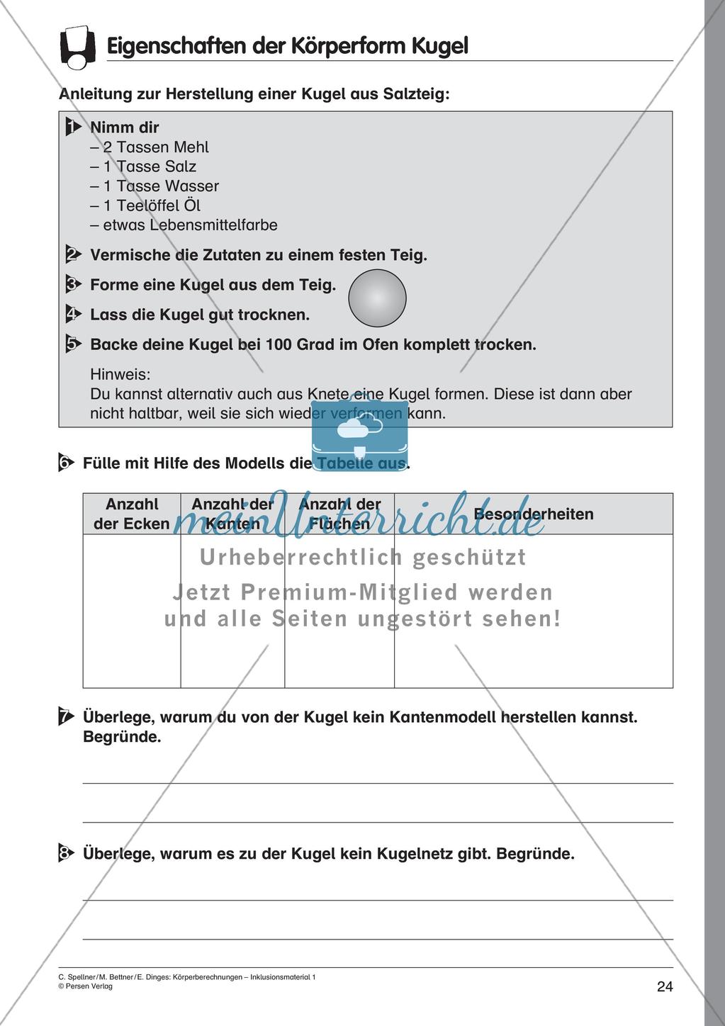 Einführung zu Körperberechnungen Preview 26