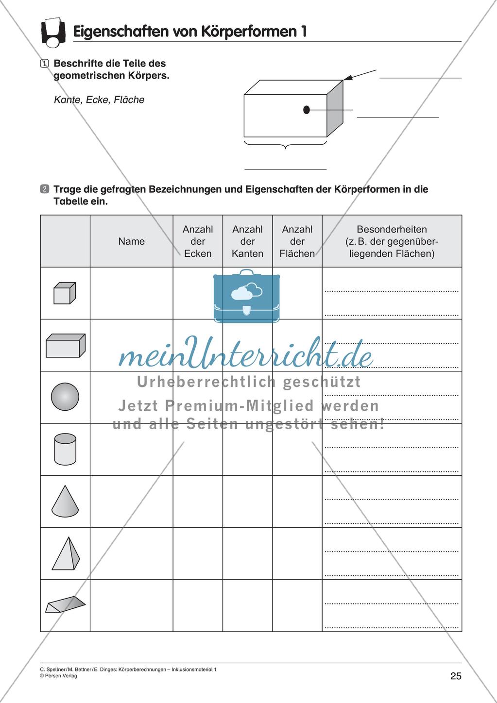 Einführung zu Körperberechnungen Preview 27