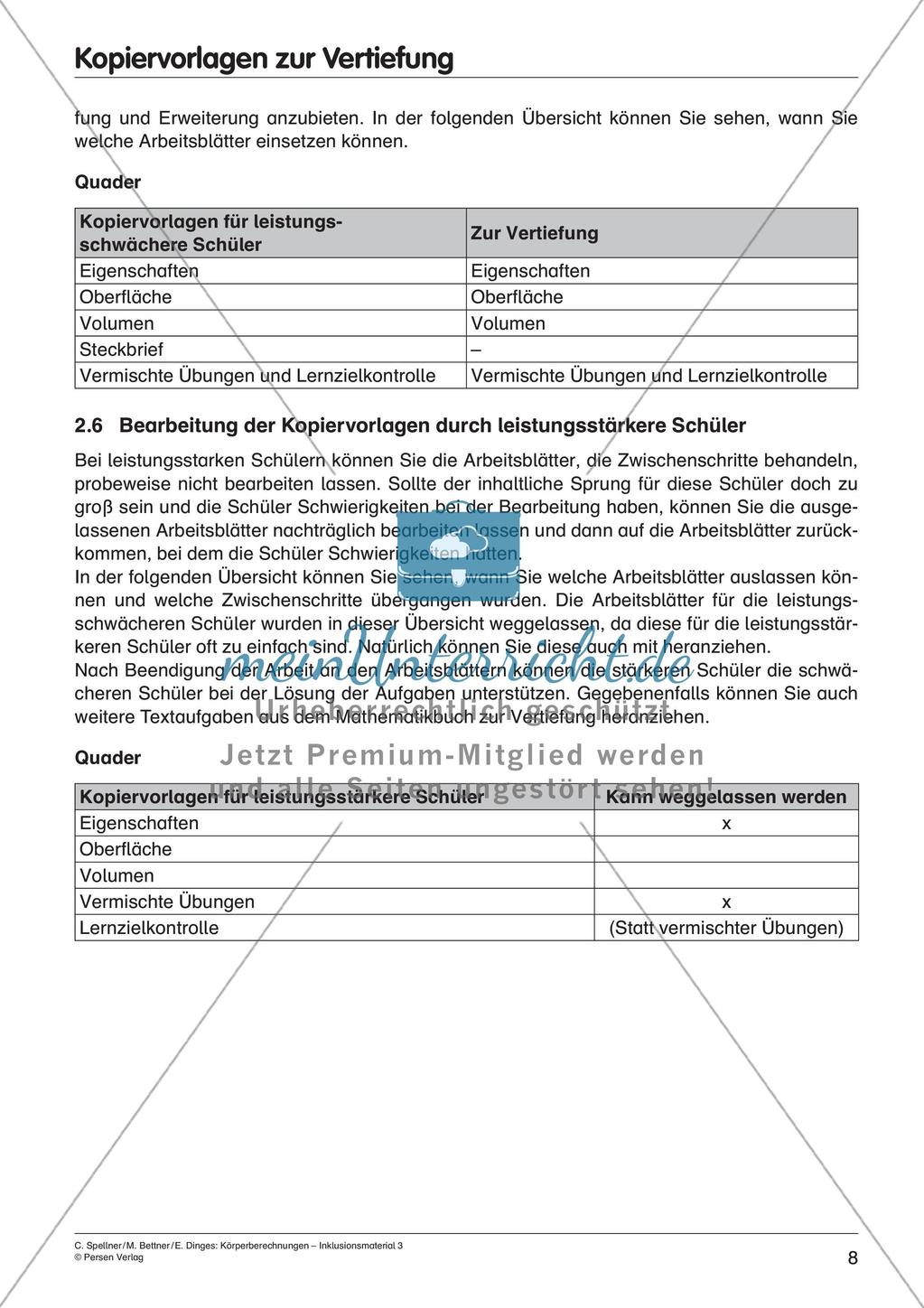 Körperberechnungen: Quader Preview 10