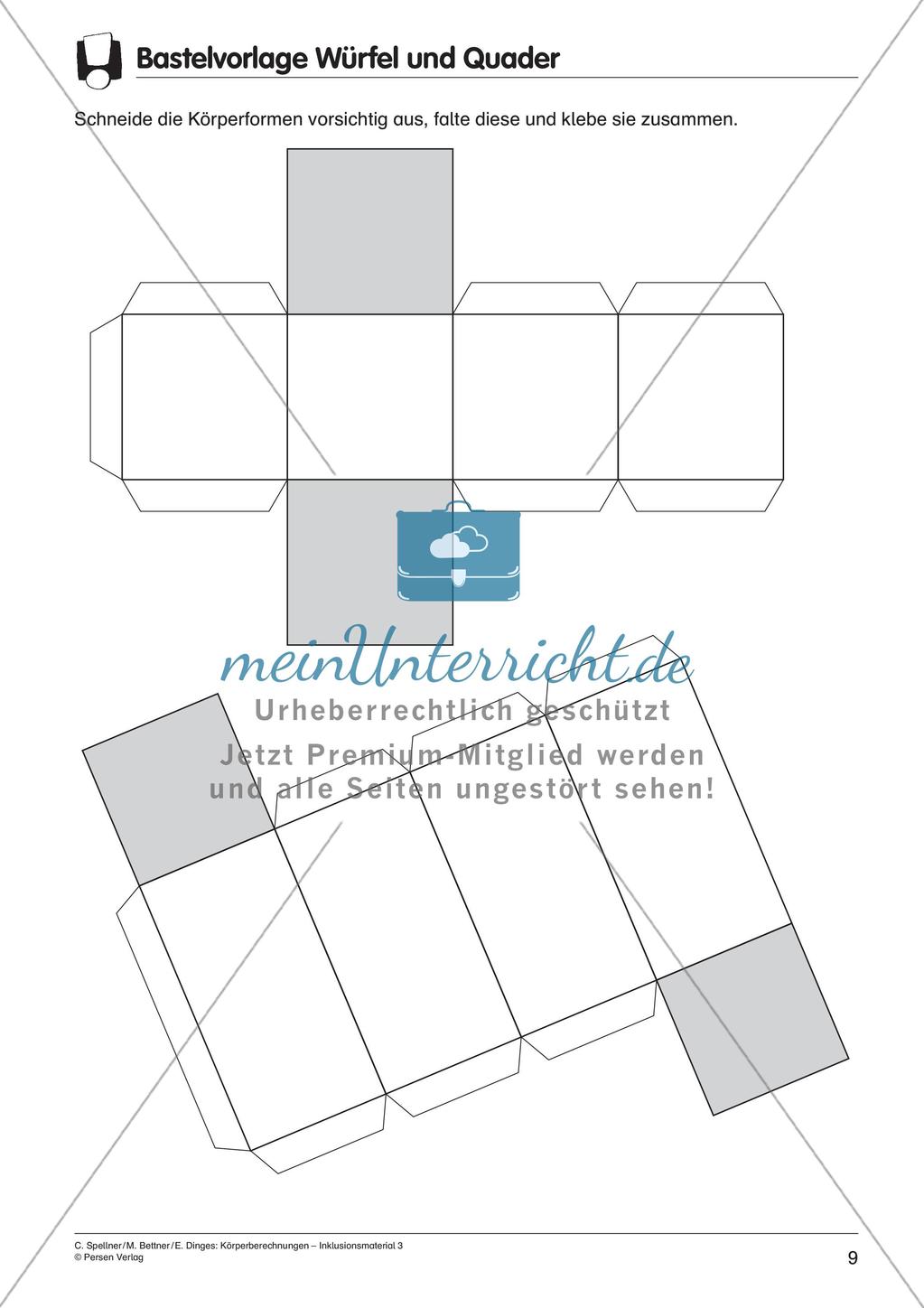 Körperberechnungen: Quader Preview 11