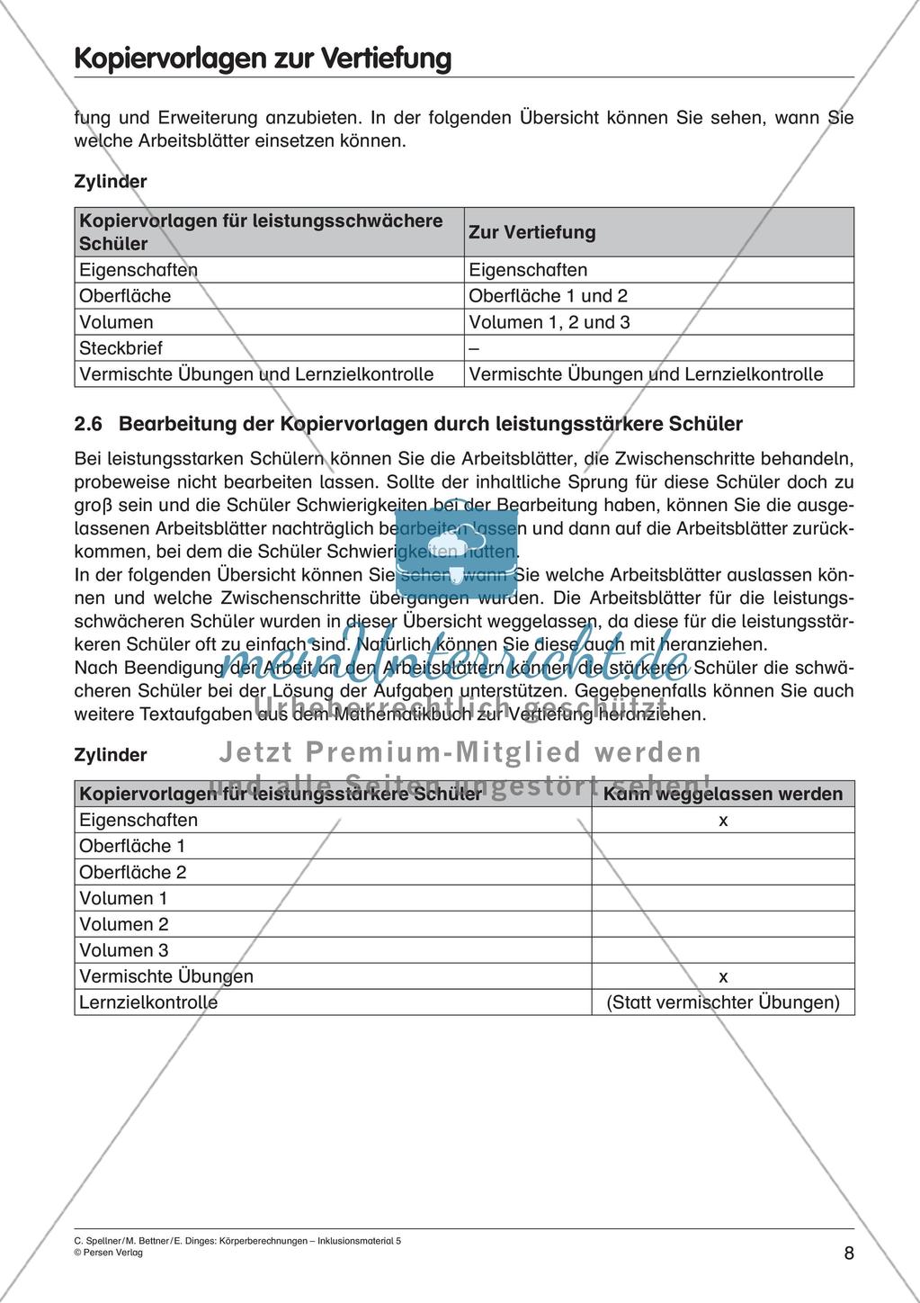 Körperberechnungen: Zylinder Preview 10