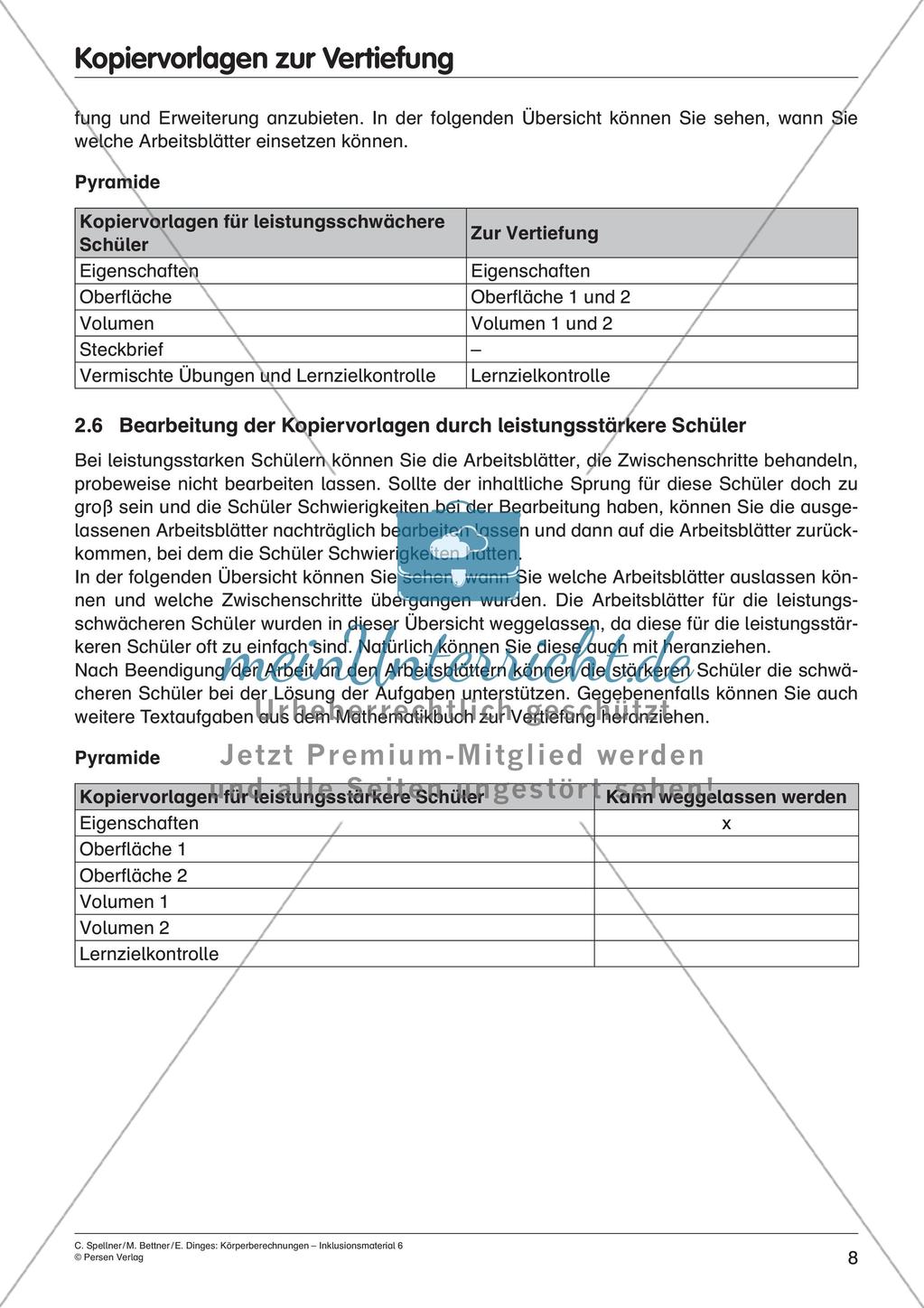 Körperberechnungen: Pyramide Preview 10