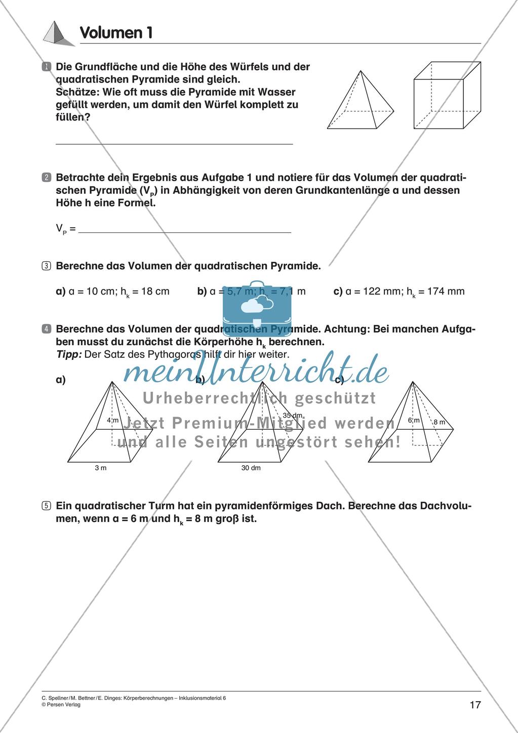 Körperberechnungen: Pyramide Preview 19