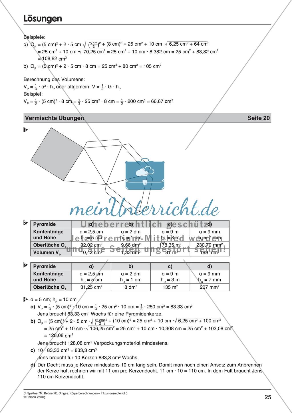Körperberechnungen: Pyramide Preview 27