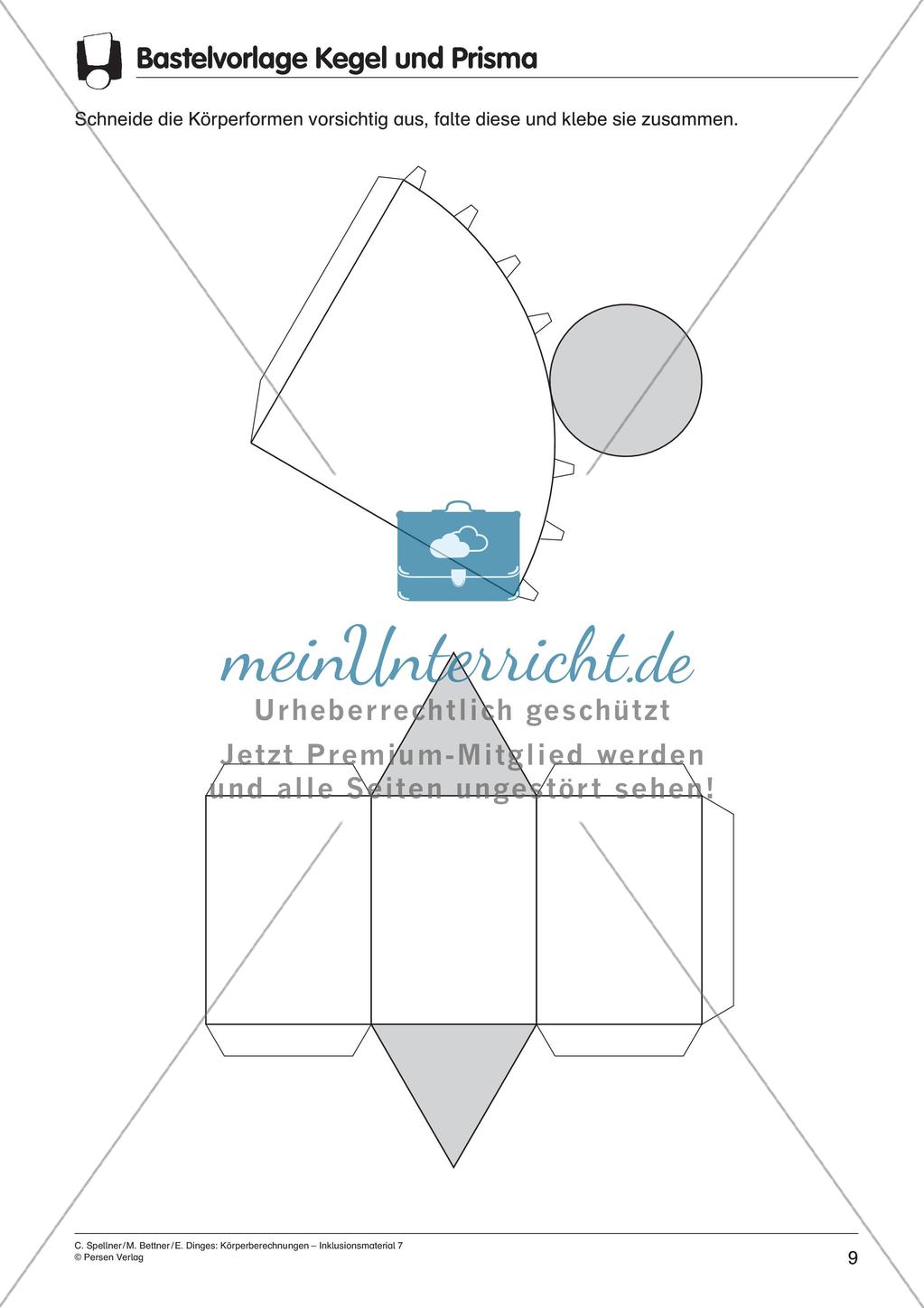 Körperberechnungen: Kegel Preview 11