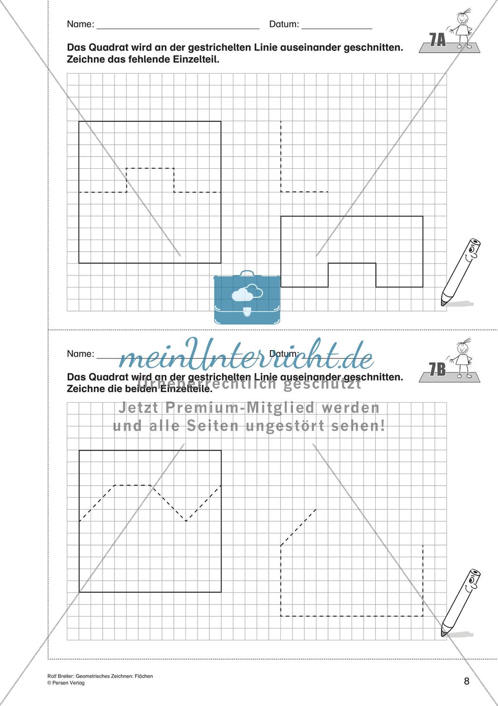 Geometrisches Zeichnen: Flächen Preview 10