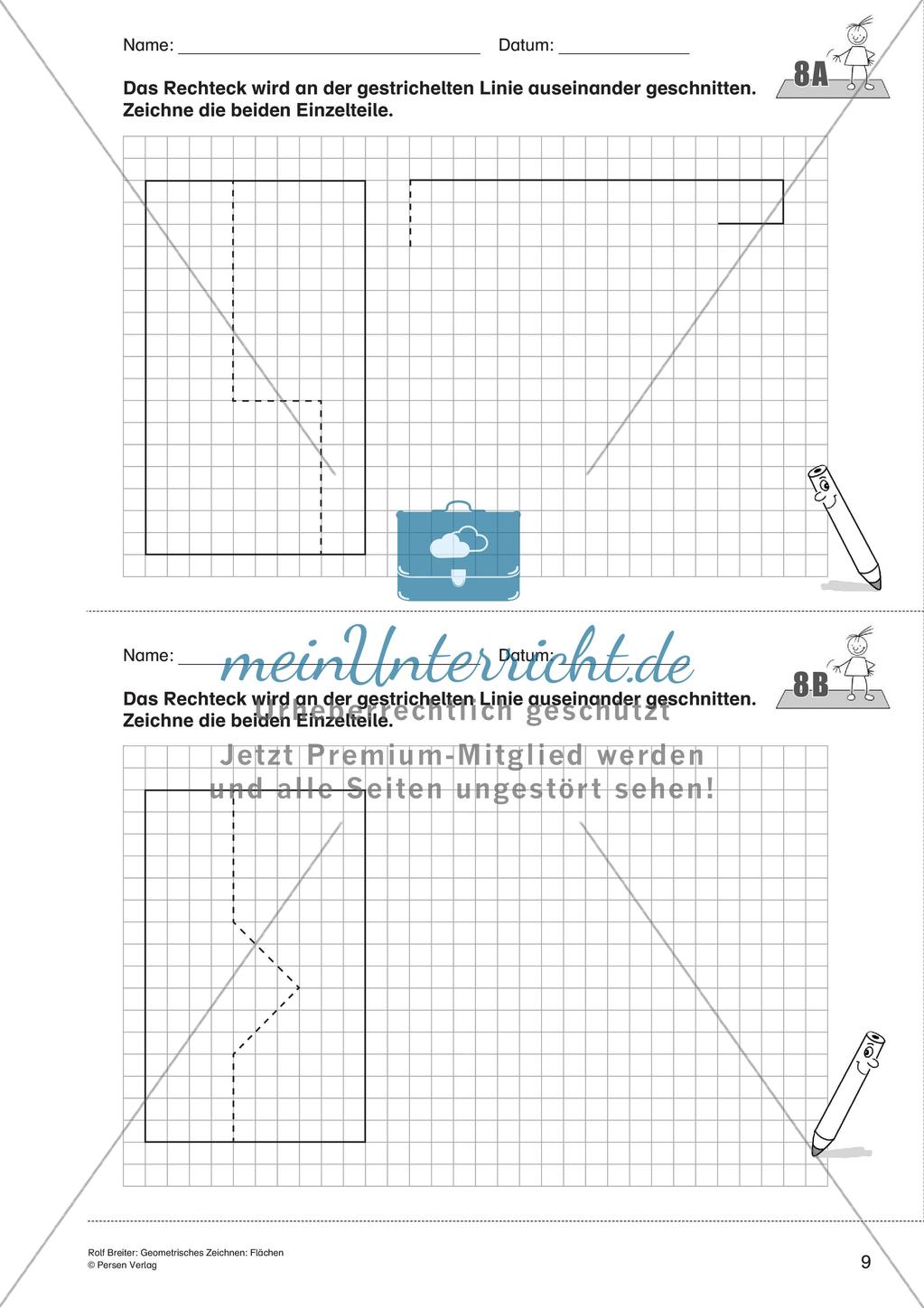Geometrisches Zeichnen: Flächen Preview 11