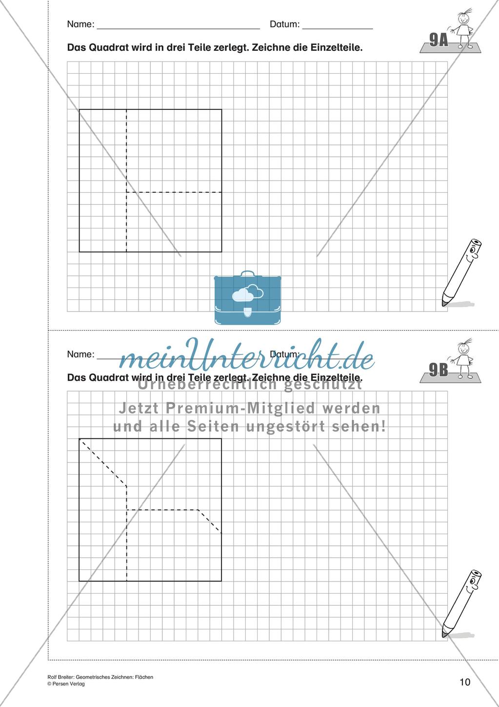 Geometrisches Zeichnen: Flächen Preview 12