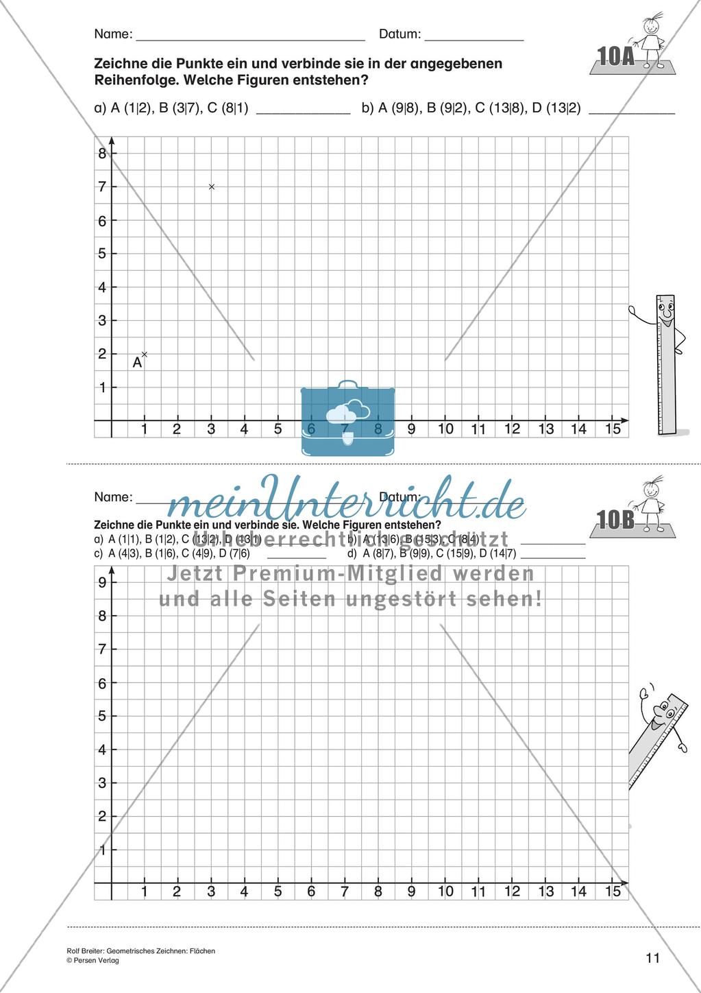 Geometrisches Zeichnen: Flächen Preview 13