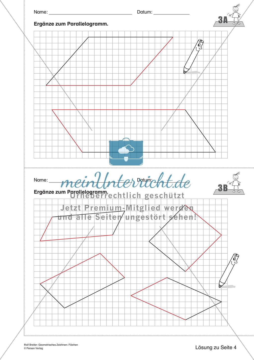 Geometrisches Zeichnen: Flächen Preview 17