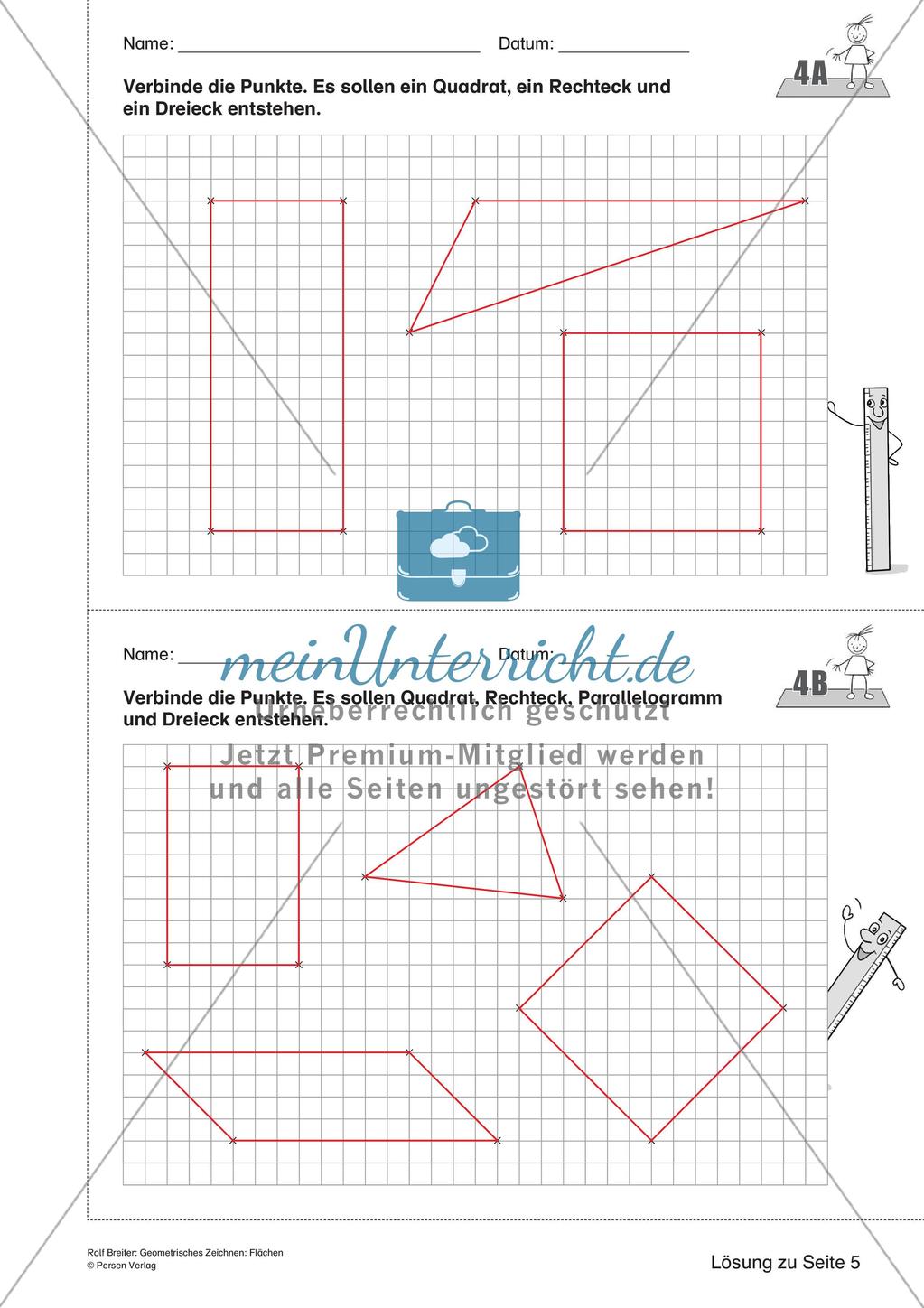 Geometrisches Zeichnen: Flächen Preview 18