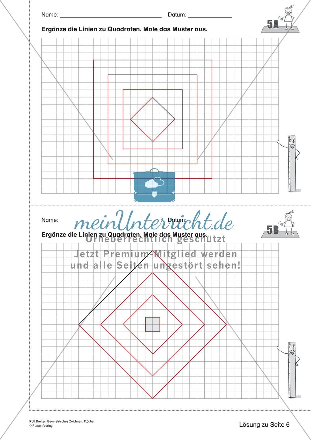 Geometrisches Zeichnen: Flächen Preview 19