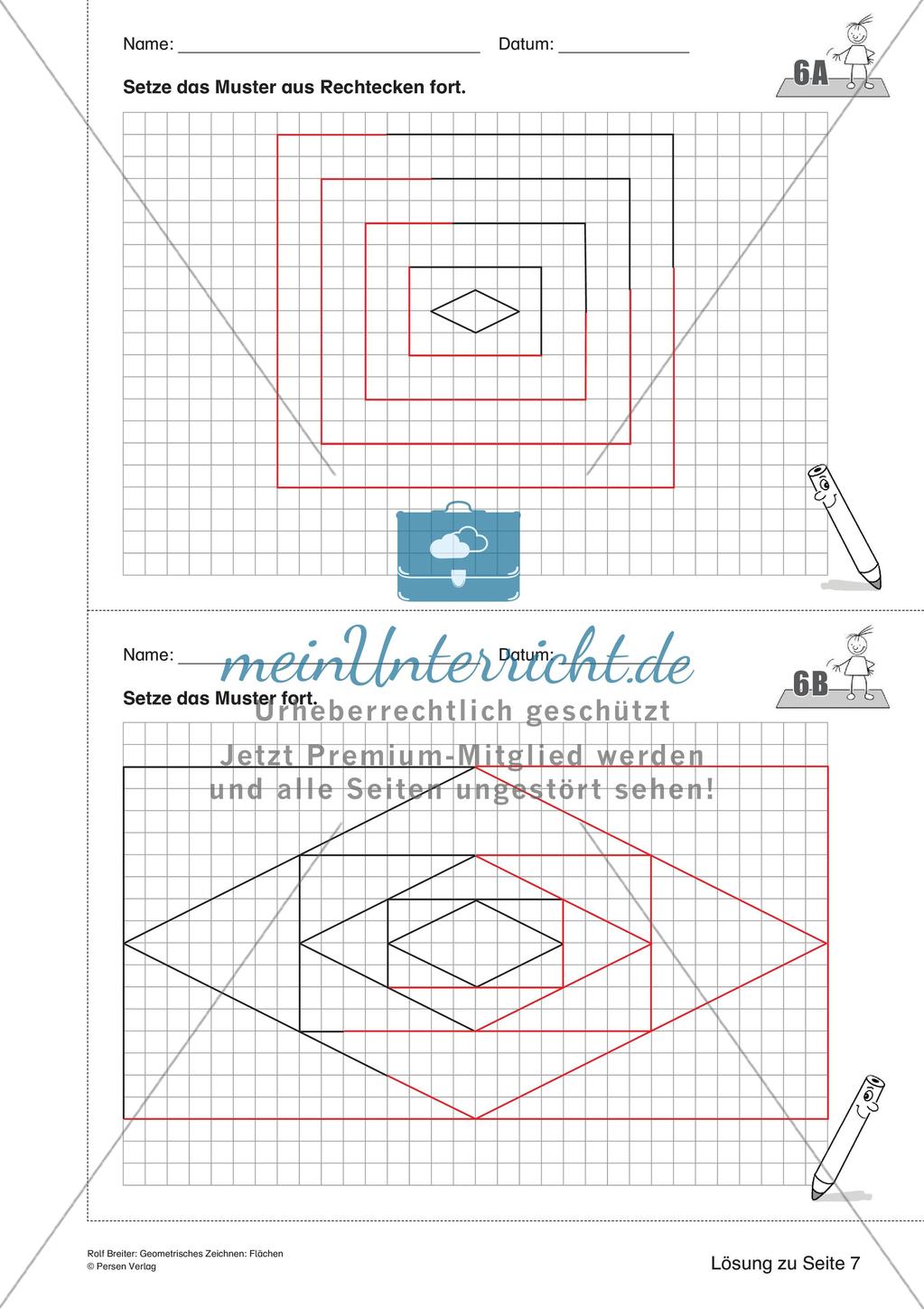 Geometrisches Zeichnen: Flächen Preview 20