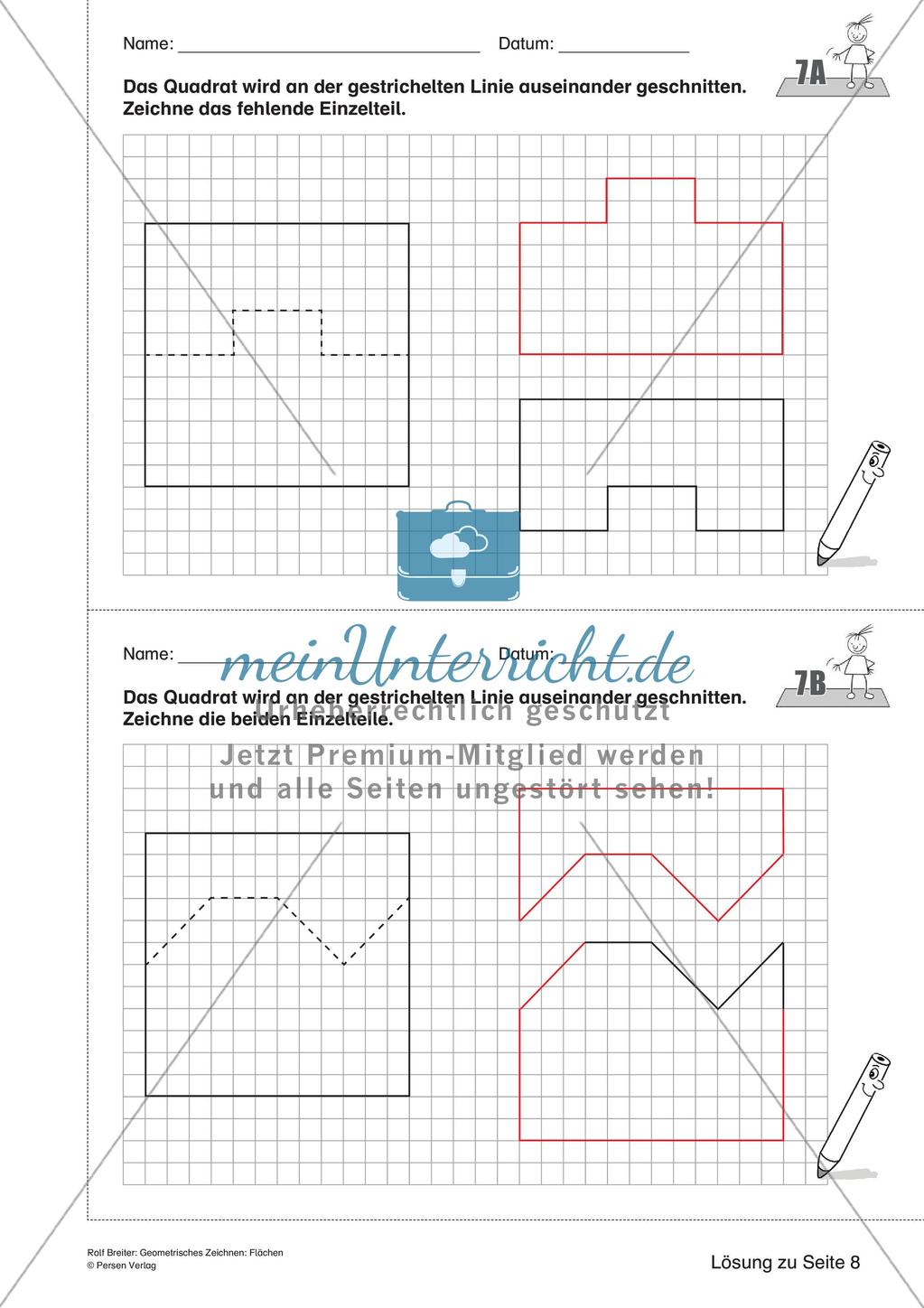 Geometrisches Zeichnen: Flächen Preview 21