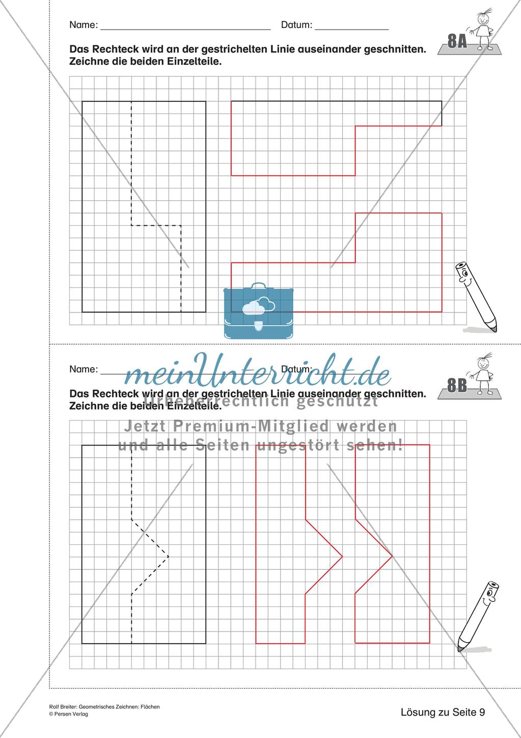 Geometrisches Zeichnen: Flächen Preview 22