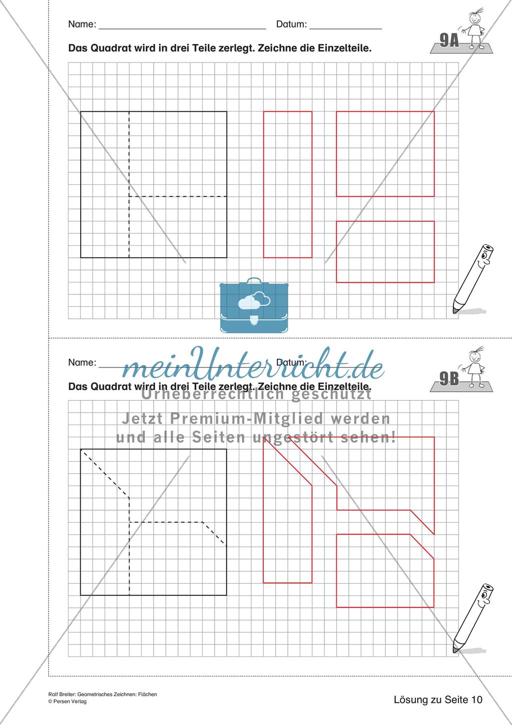 Geometrisches Zeichnen: Flächen Preview 23
