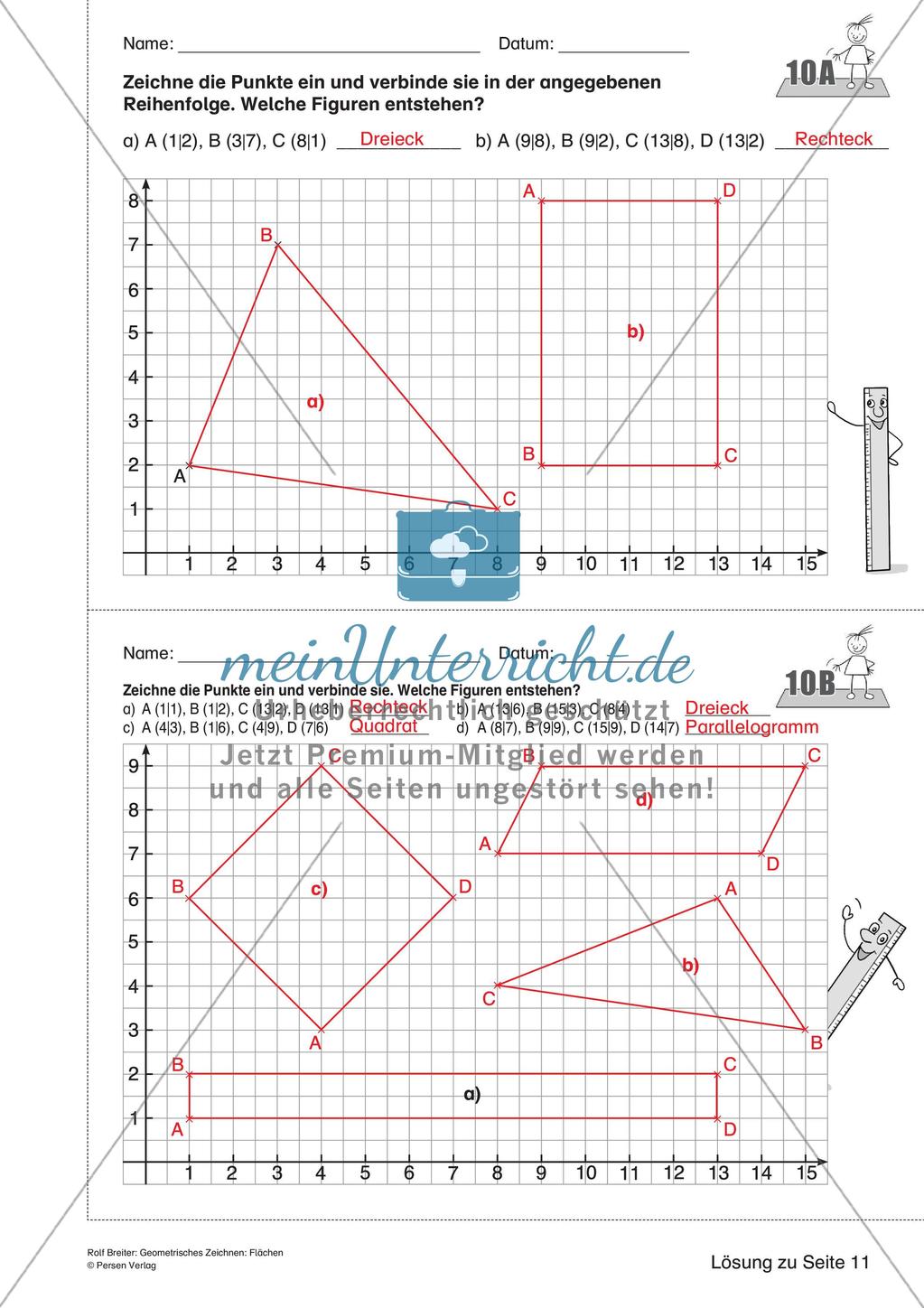 Geometrisches Zeichnen: Flächen Preview 24