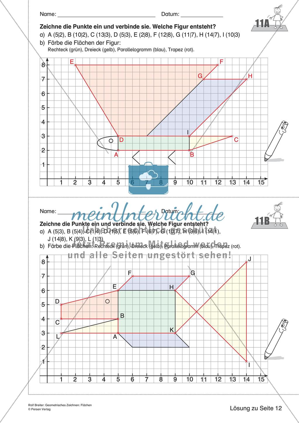 Geometrisches Zeichnen: Flächen Preview 25
