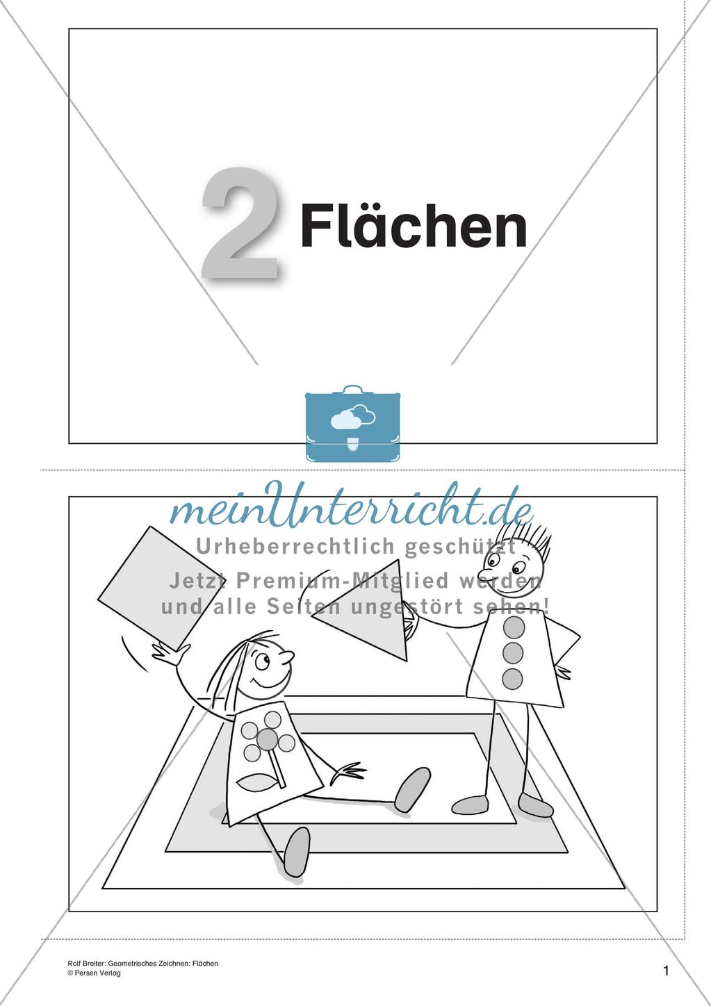 Geometrisches Zeichnen: Flächen Preview 3