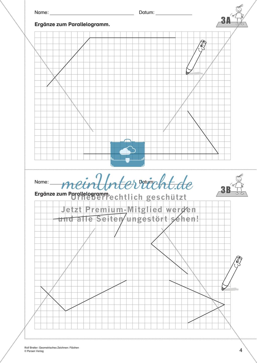 Geometrisches Zeichnen: Flächen Preview 6