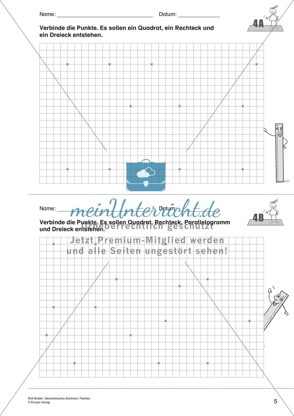 Geometrisches Zeichnen: Flächen Preview 7