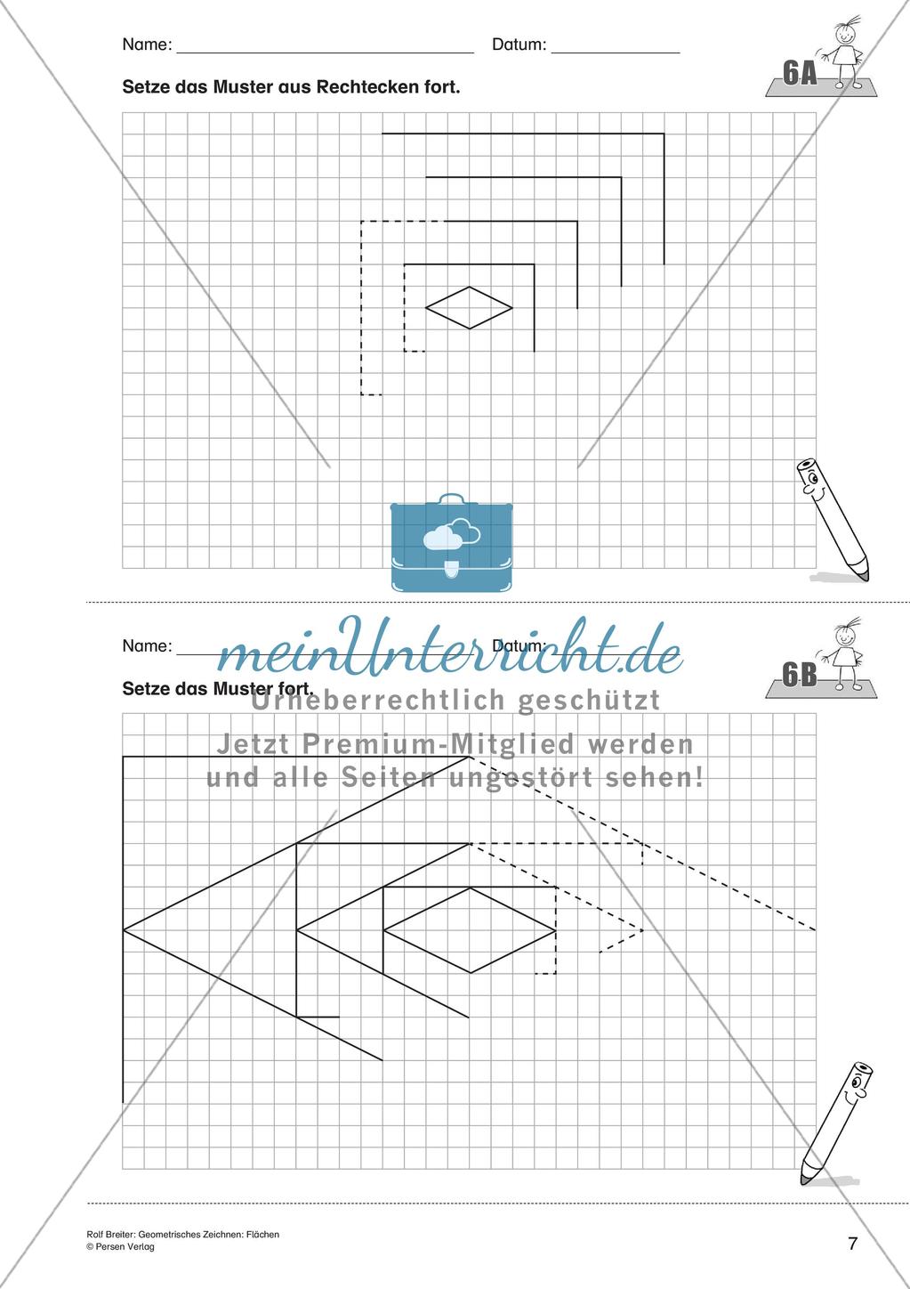 Geometrisches Zeichnen: Flächen Preview 9