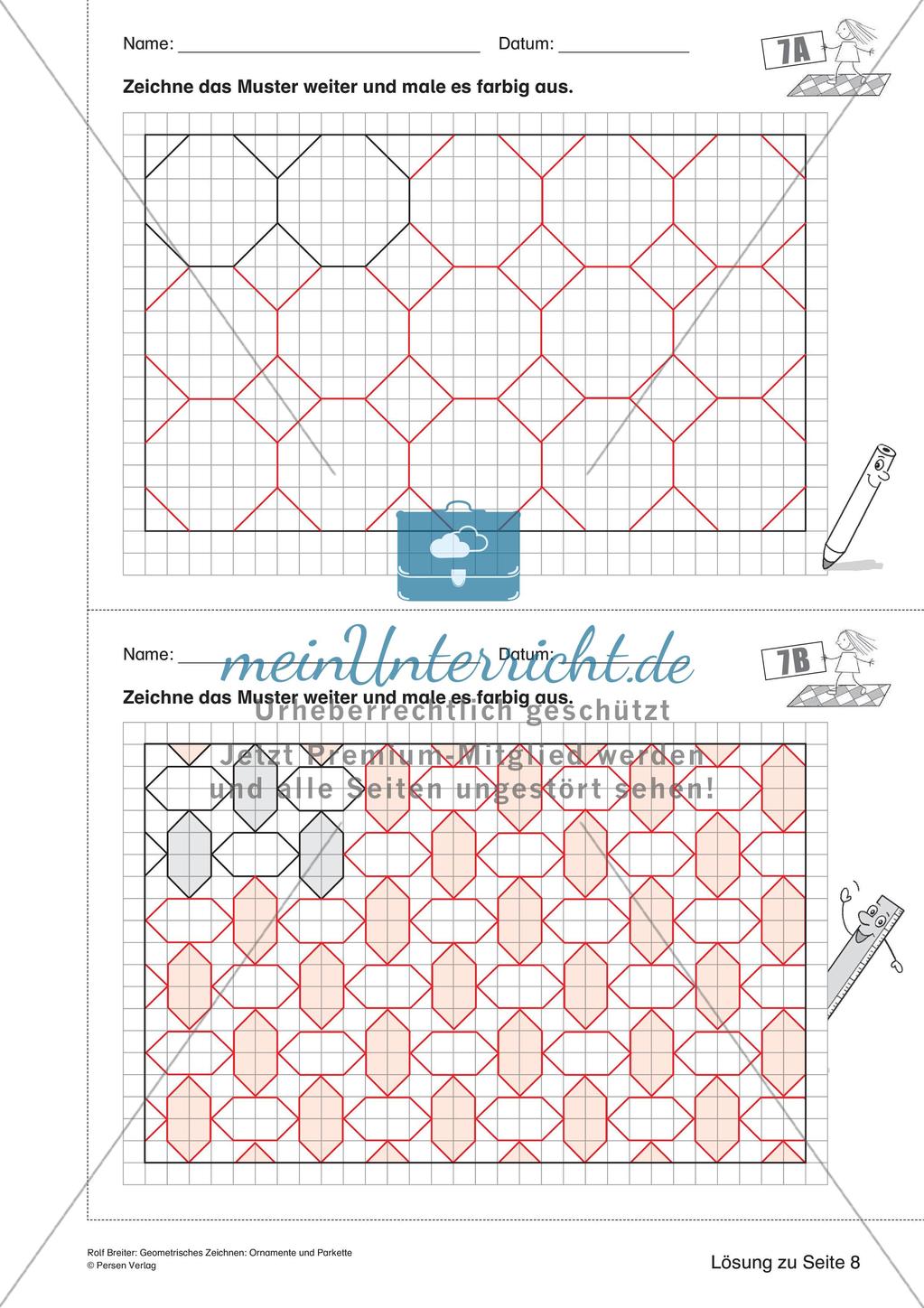 Geometrisches Zeichnen: Ornamente und Parkette Preview 19
